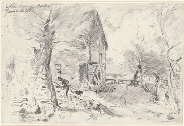 Wassermühle bei Newbury (Bleistift)